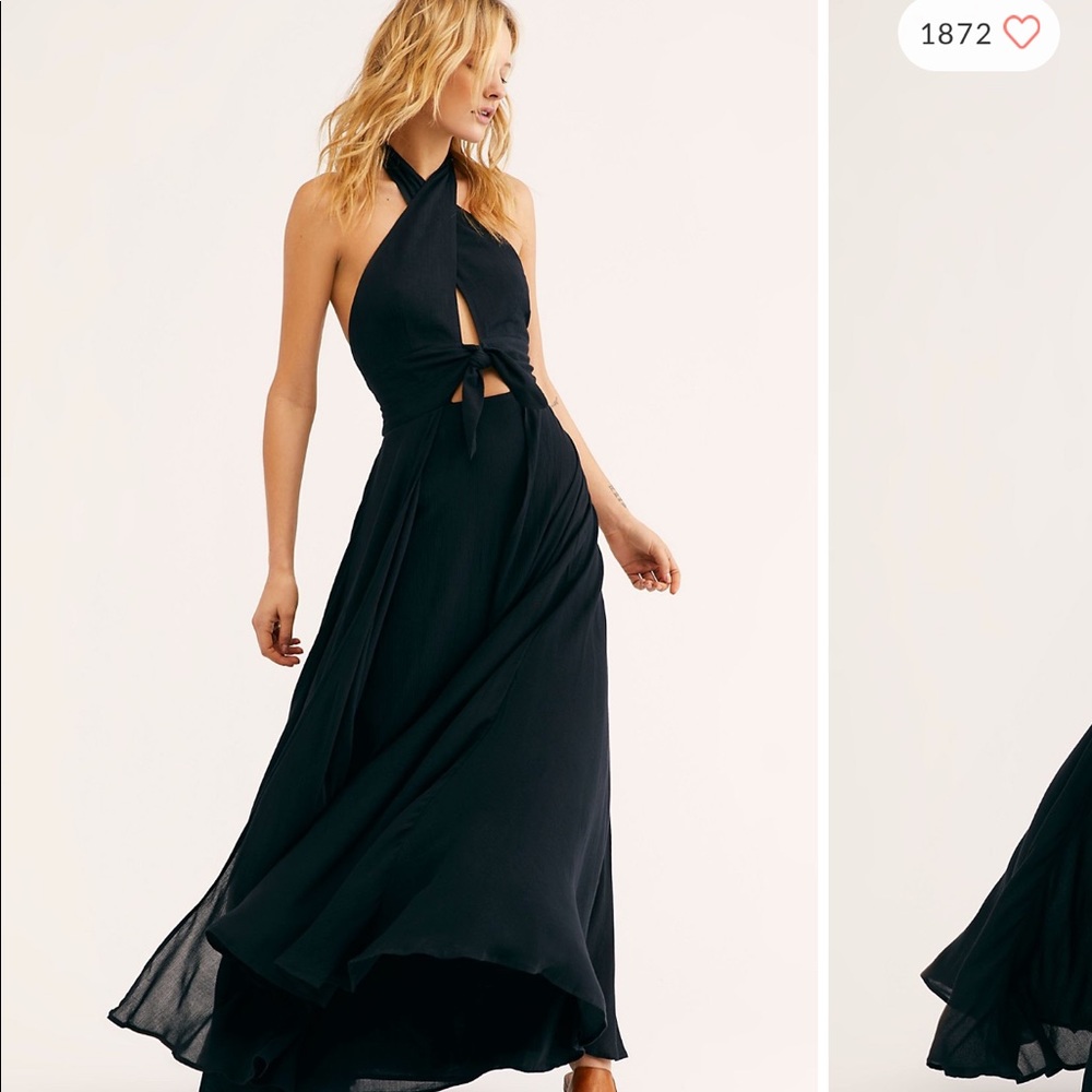 Black Free people maxi dress